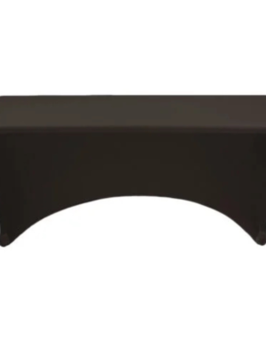 Black spandex tablecloths - 6ft