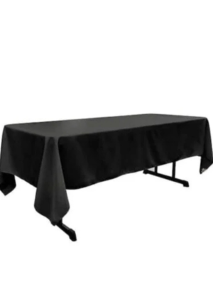 Black tablecloth - 60" x 102"