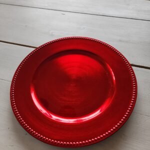 Red Charger plate