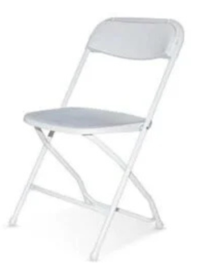 White Folding chairs