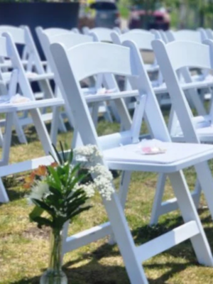 White Plastic Resin Chair