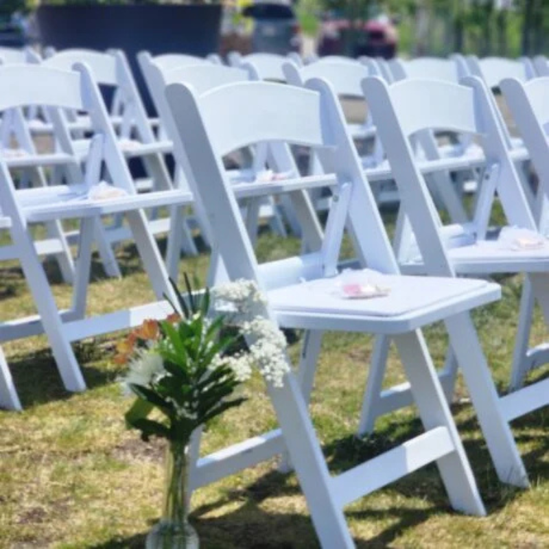 White Plastic Resin Chair