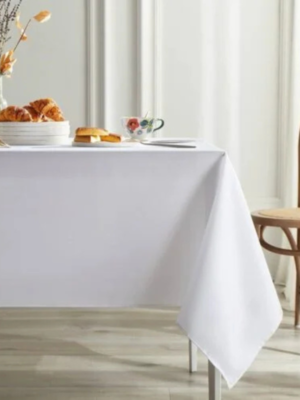 White tablecloth - 60" x 102"